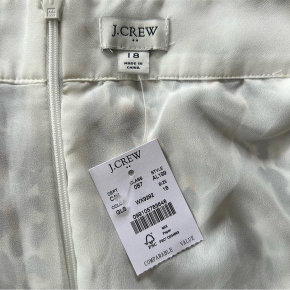 NWT J. Crew Leopard Print Skirt Womens Sz 18 - Picture 10 of 15